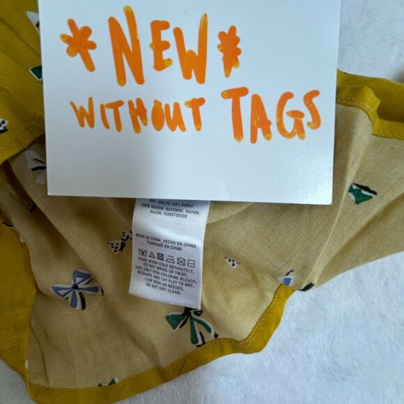 26 of 52 Anthropologie Conversations Limited-Edition Yellow Bow Blouse 12 NWOT - Picture 4 of 8